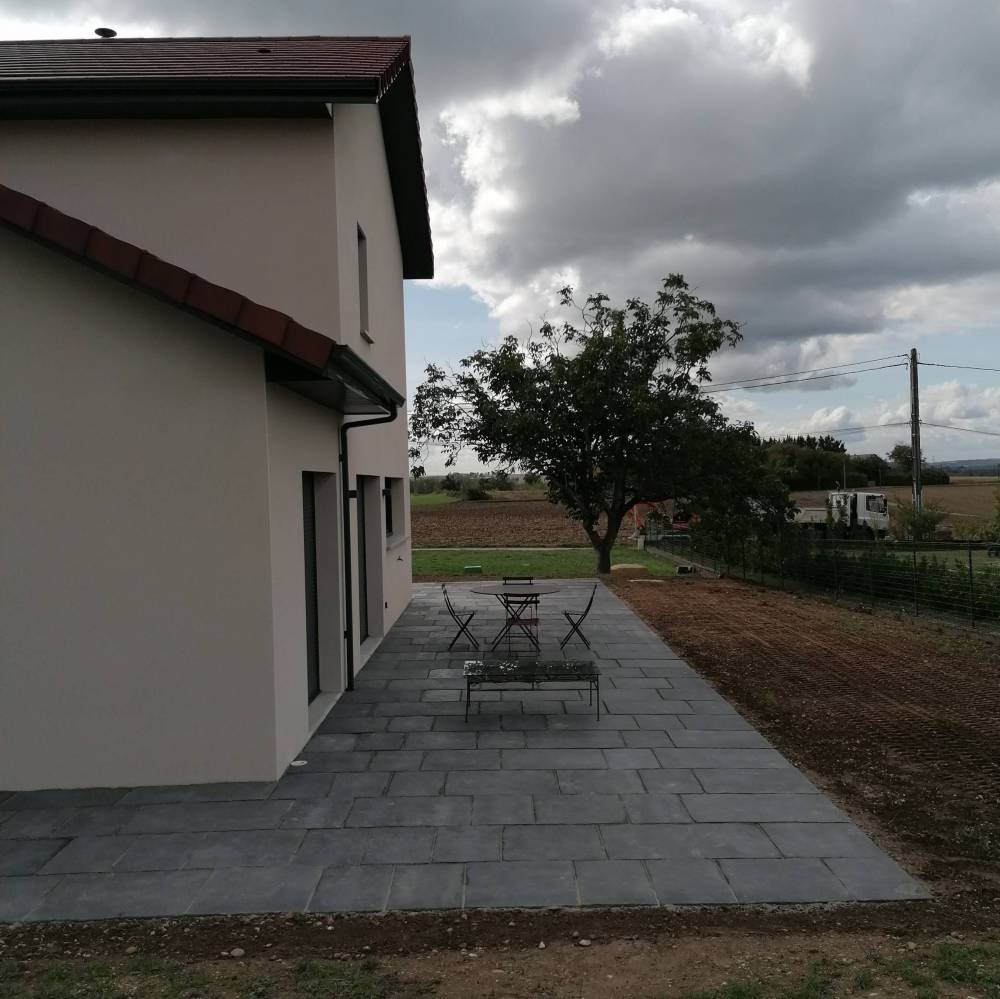 terrasse pavet