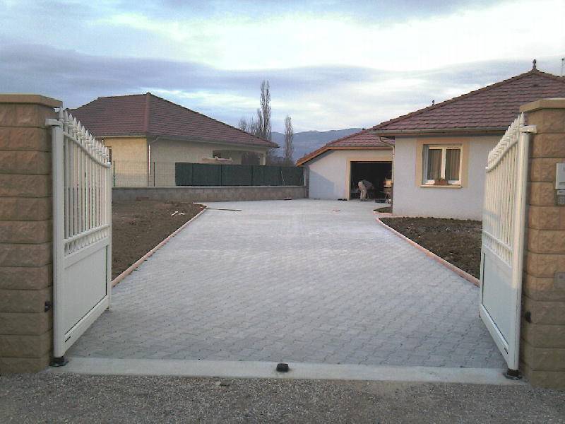 entrée pavage