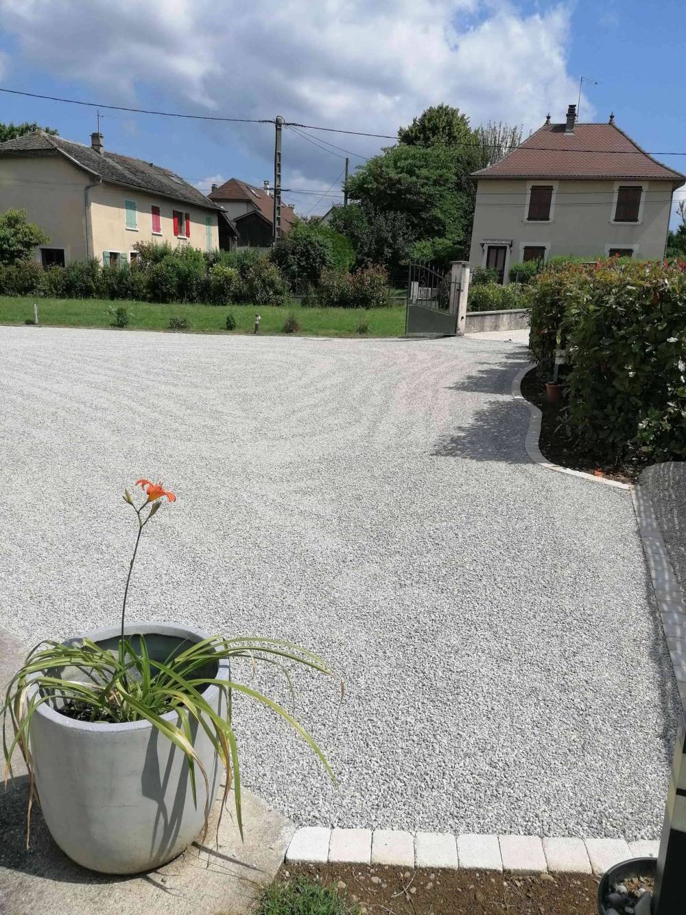Concassé décoratif cours gris