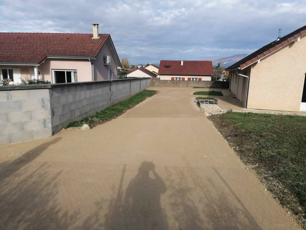 Concassé décoratif pente maison