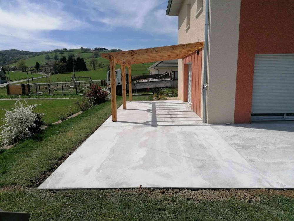 Maçonnerie paysagère terrasse