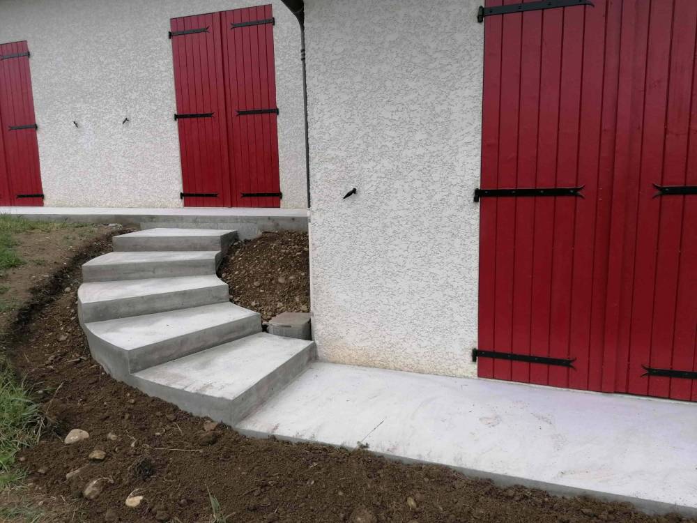 Maçonnerie paysagère escalier